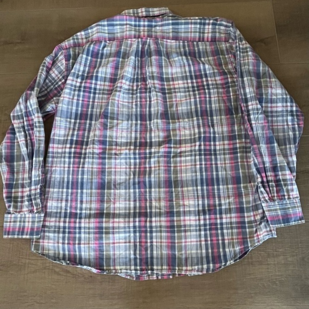 Vineyard Vines LS Shirt Classic Fit Tucker Men XL Cotton Light Check Preppy - Picture 4 of 9